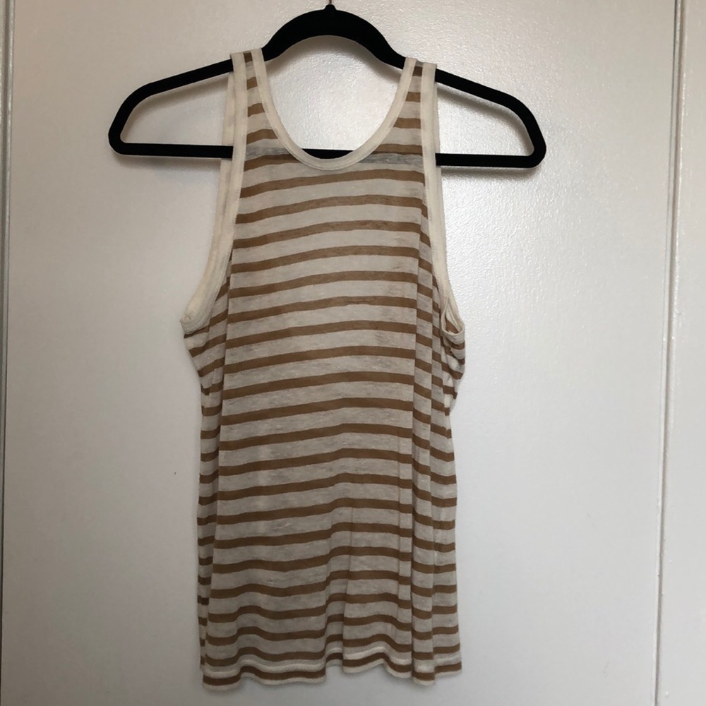 Alexander Wang linen striped tank top